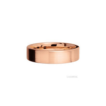 14K Rose Gold with Satin Finish