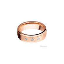 14K Rose Gold with Satin , Polish Finish