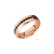 14K Rose Gold with Satin , Polish Finish