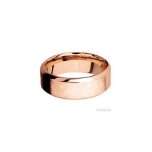 14K Rose Gold with Hammer , Polish Finish