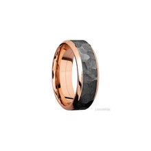 14K Rose Gold with Polish Finish and Zirconium Inlay