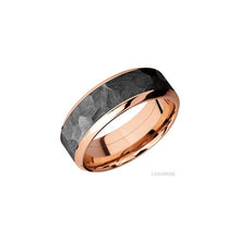 14K Rose Gold with Polish Finish and Zirconium Inlay
