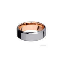 Tantalum with Polish , Polish Finish and 14K Rose Gold