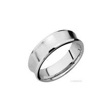 14K White Gold with Satin , Polish Finish
