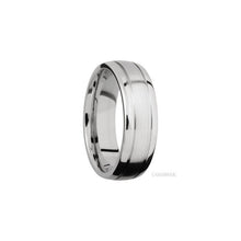 14K White Gold with Satin , Polish Finish