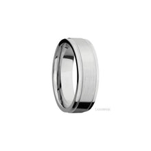 14K White Gold with Satin , Polish Finish