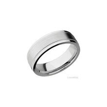 14K White Gold with Satin , Polish Finish