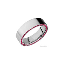 14K White Gold with Bead Finish
