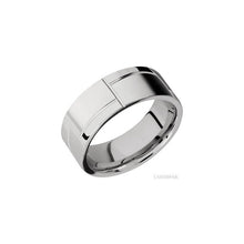 14K White Gold with Bead Finish