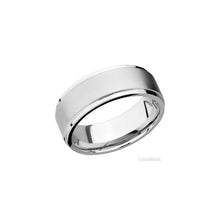 14K White Gold with Bead , Polish Finish