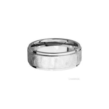 14K White Gold with Distressed , Polish Finish