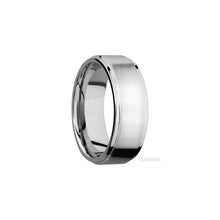 14K White Gold with Satin , Polish Finish