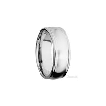 14K White Gold with Satin , Polish Finish