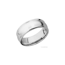 14K White Gold with Satin , Polish Finish