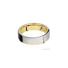 14K Yellow Gold with Polish Finish and Cobalt Chrome Inlay