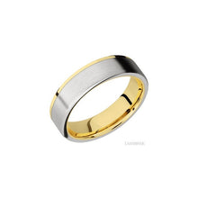 14K Yellow Gold with Polish Finish and Cobalt Chrome Inlay