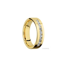 14K Yellow Gold with Bead Finish