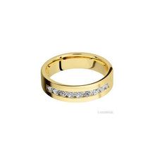 14K Yellow Gold with Bead Finish