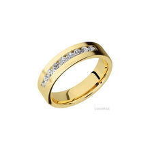 14K Yellow Gold with Bead Finish