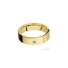 14K Yellow Gold with Satin Finish