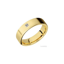 14K Yellow Gold with Satin Finish