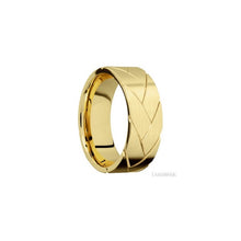 14K Yellow Gold with Satin Finish