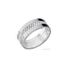 14K White Gold with Satin Finish