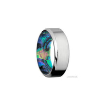Cobalt Chrome with Satin , Polish Finish and Abalone