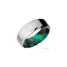 Cobalt Chrome with Satin , Polish Finish and Abalone