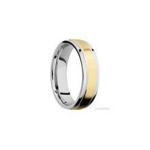 Cobalt Chrome with Polish Finish and 14K Yellow Gold Inlay