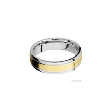 Cobalt Chrome with Polish Finish and 14K Yellow Gold Inlay