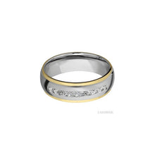 Cobalt Chrome with Satin , Polish Finish and 14K Yellow Gold Inlay