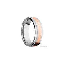Cobalt Chrome with Hammer , Polish Finish and 14K Rose Gold Inlay