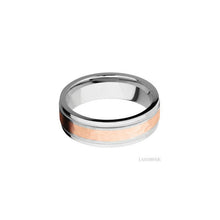 Cobalt Chrome with Hammer , Polish Finish and 14K Rose Gold Inlay
