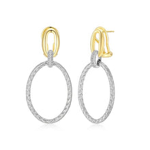 Sterling Silver Classic Mesh Oval Drop Earring