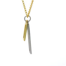 Elegant Two-Tone Pendant Necklace