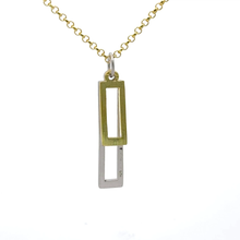 Elegant Two-Tone Pendant Necklace