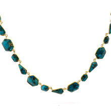 Elegant Turquoise Necklace - Gold Vermeil