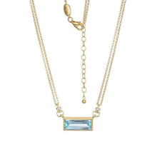 Sterling Silver Skye Genuine Sky Blue Topaz and Cubic Zirconia Necklace