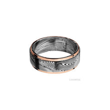 Tightweave with Acid Finish and 14K Rose Gold Inlay