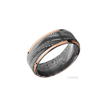 Tightweave with Acid Finish and 14K Rose Gold Inlay