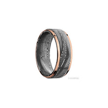 Tightweave with Acid Finish and 14K Rose Gold Inlay