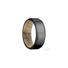 Zirconium with Crosssatinblack , Polish Finish and Spalted Tamarind