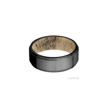 Zirconium with Crosssatinblack , Polish Finish and Spalted Tamarind