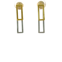 Two-Toned Geometric Earrings