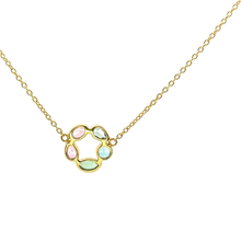 Colorful Gemstone Necklace-Gold Vermeil