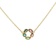 Colorful Gemstone Necklace-Gold Vermeil