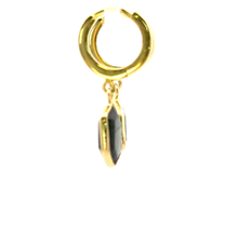 Elegant Gold Vermeil Earrings with Gemstone