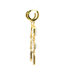 Elegant Gold and White Earrings - Gold Vermeil