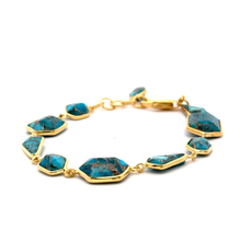 Elegant Turquoise Bracelet - Gold Vermeil